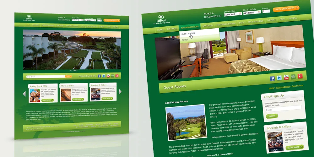 Hilton Worldwide — event & hospitality microsites