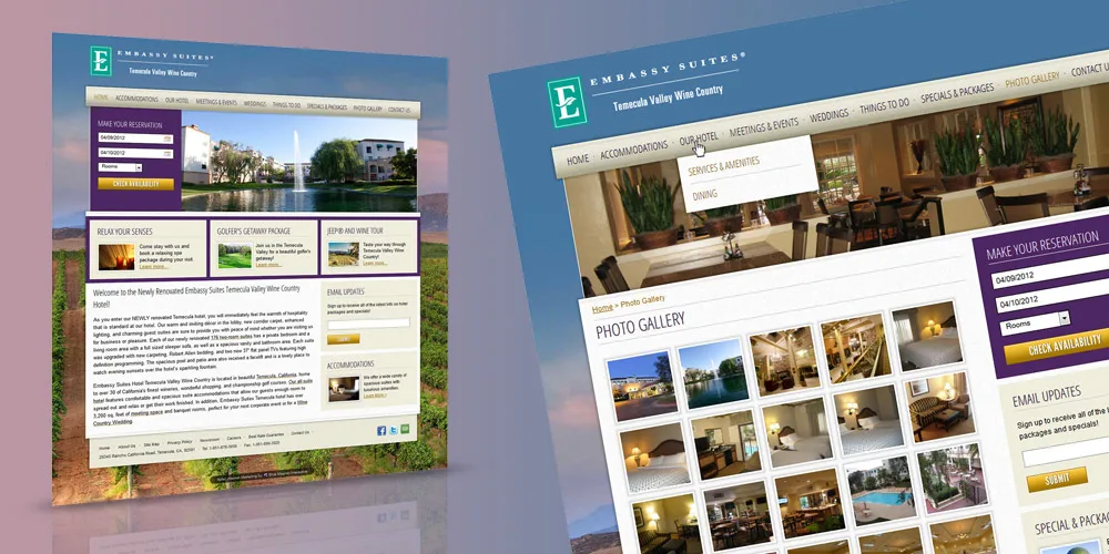 Hilton Worldwide — event & hospitality microsites
