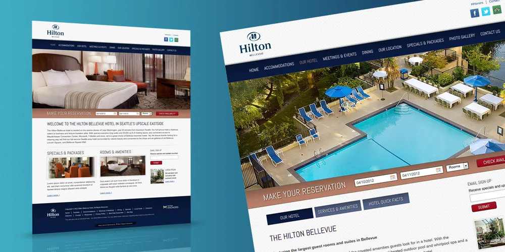 Hilton Worldwide — event & hospitality microsites